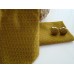 Set stropdas pochet manchetknopen goudgeel zwart Fantasy